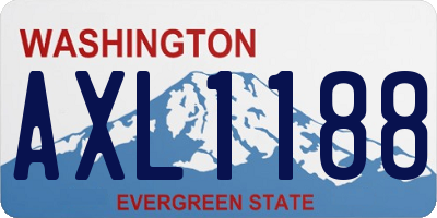 WA license plate AXL1188