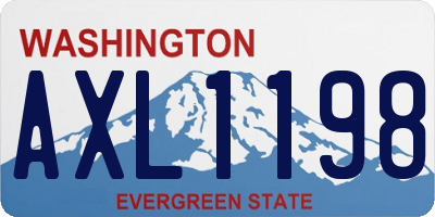 WA license plate AXL1198
