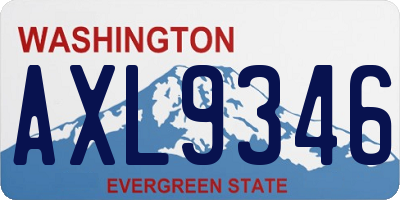 WA license plate AXL9346