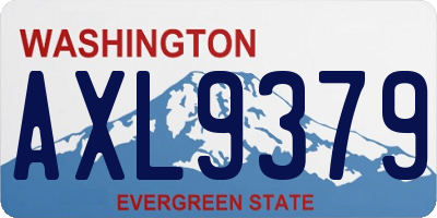 WA license plate AXL9379