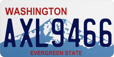 WA license plate AXL9466