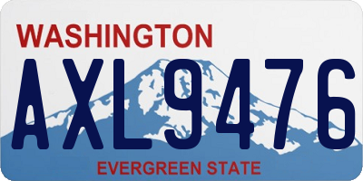 WA license plate AXL9476
