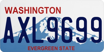 WA license plate AXL9699