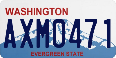 WA license plate AXM0471