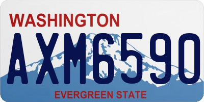 WA license plate AXM6590