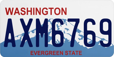 WA license plate AXM6769