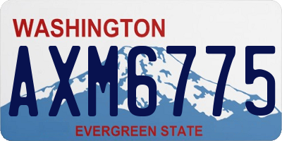WA license plate AXM6775