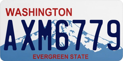 WA license plate AXM6779