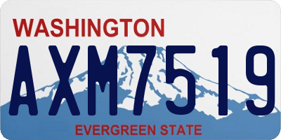 WA license plate AXM7519