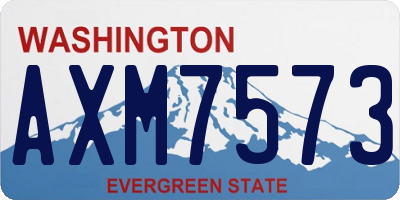 WA license plate AXM7573
