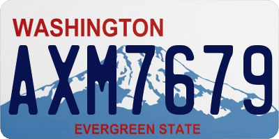 WA license plate AXM7679