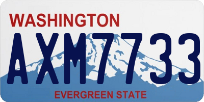 WA license plate AXM7733