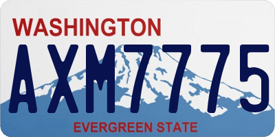 WA license plate AXM7775