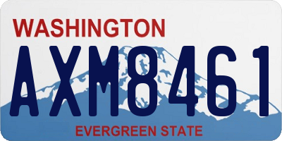 WA license plate AXM8461