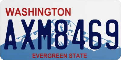 WA license plate AXM8469