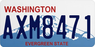 WA license plate AXM8471
