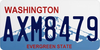 WA license plate AXM8479