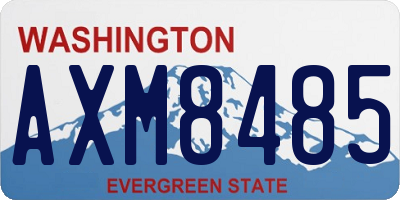 WA license plate AXM8485