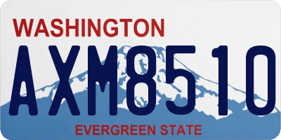 WA license plate AXM8510