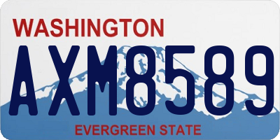 WA license plate AXM8589