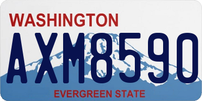 WA license plate AXM8590
