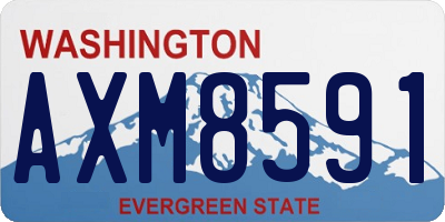 WA license plate AXM8591