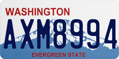 WA license plate AXM8994