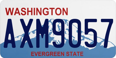 WA license plate AXM9057