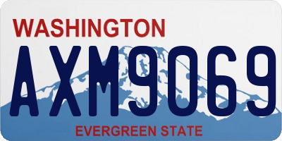 WA license plate AXM9069