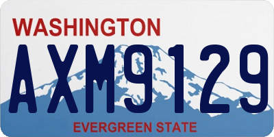 WA license plate AXM9129