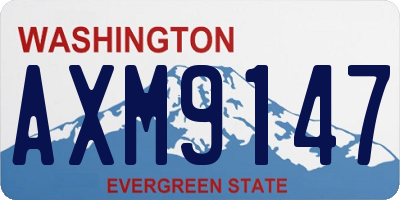 WA license plate AXM9147