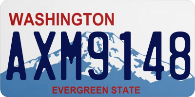 WA license plate AXM9148