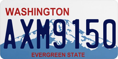 WA license plate AXM9150