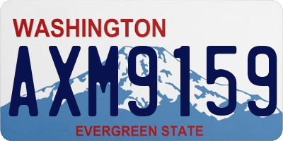 WA license plate AXM9159