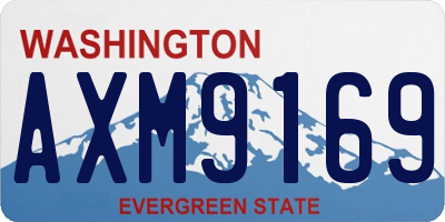 WA license plate AXM9169
