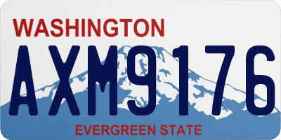 WA license plate AXM9176