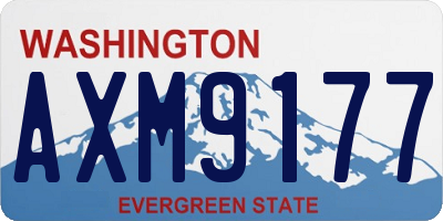 WA license plate AXM9177