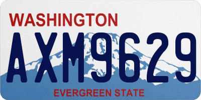 WA license plate AXM9629