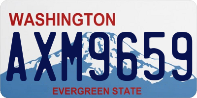 WA license plate AXM9659