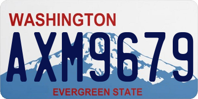 WA license plate AXM9679