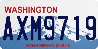WA license plate AXM9719