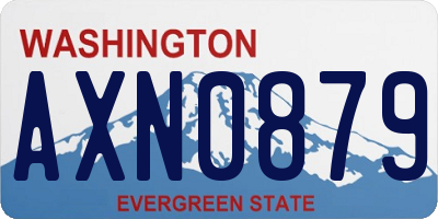 WA license plate AXN0879