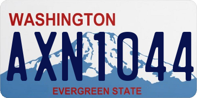 WA license plate AXN1044
