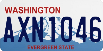 WA license plate AXN1046