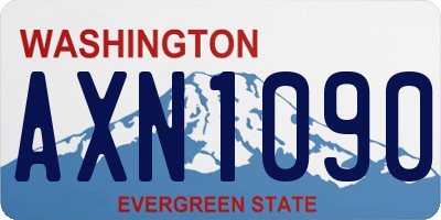 WA license plate AXN1090