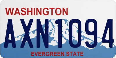 WA license plate AXN1094