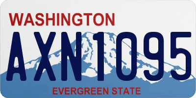 WA license plate AXN1095