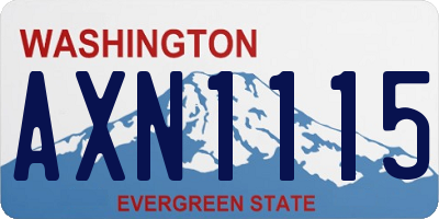 WA license plate AXN1115