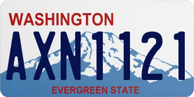 WA license plate AXN1121