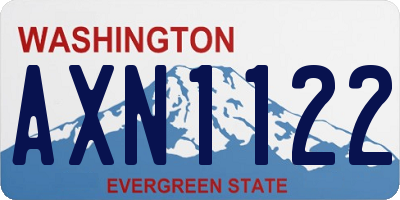 WA license plate AXN1122